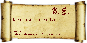 Wieszner Ernella névjegykártya